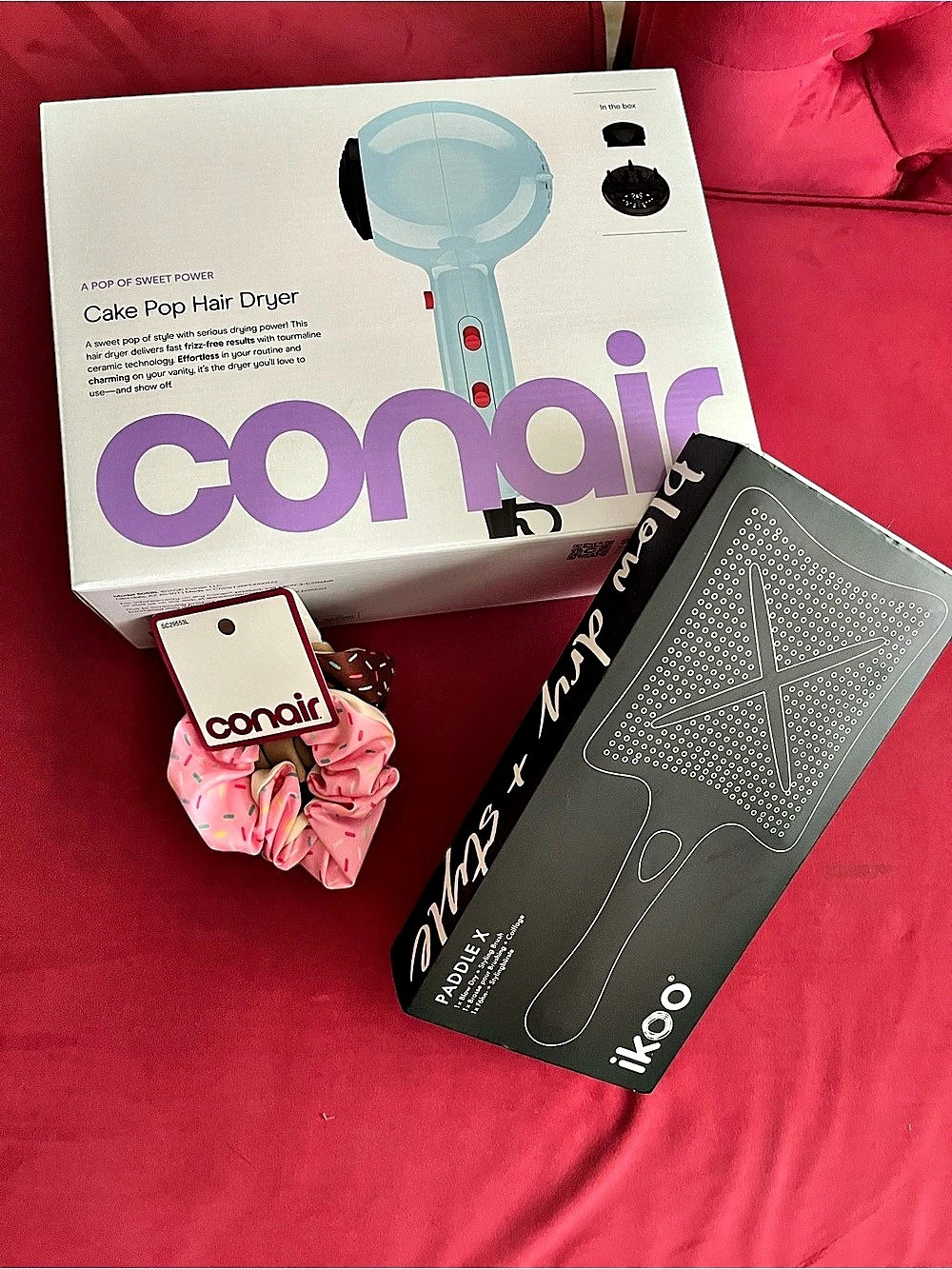 Conair Cake Pop Hair Dryer Hair Dryer & Paddle Brush Set NWT